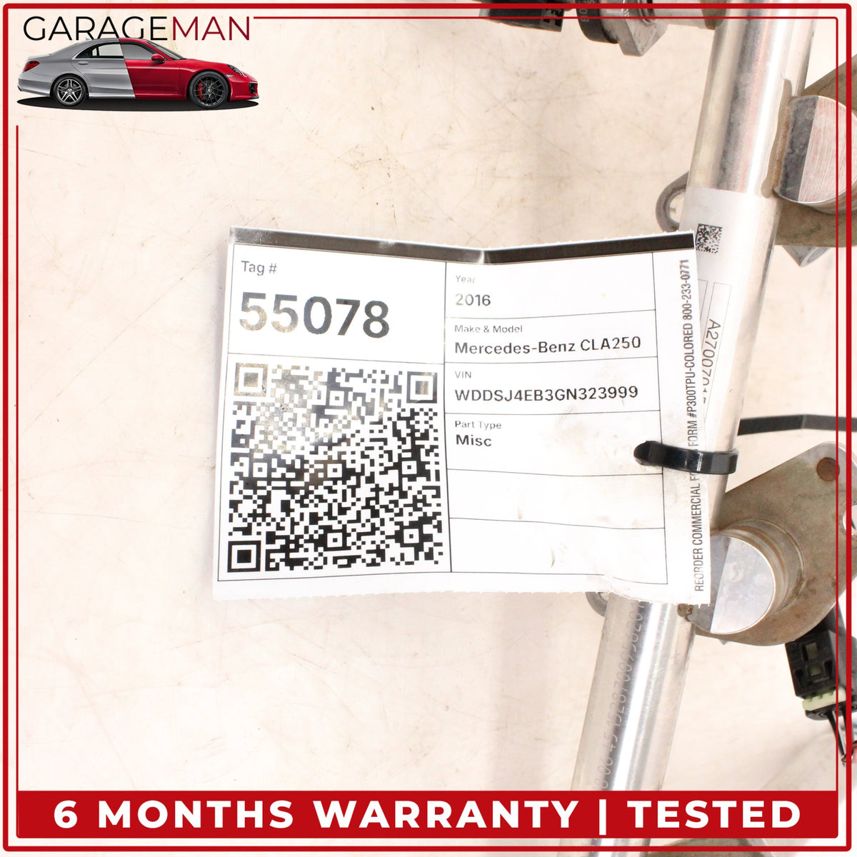 2014-2020 Mercedes W117 CLA250 GLA250 Fuel Injection Rail Line Assembly OEM