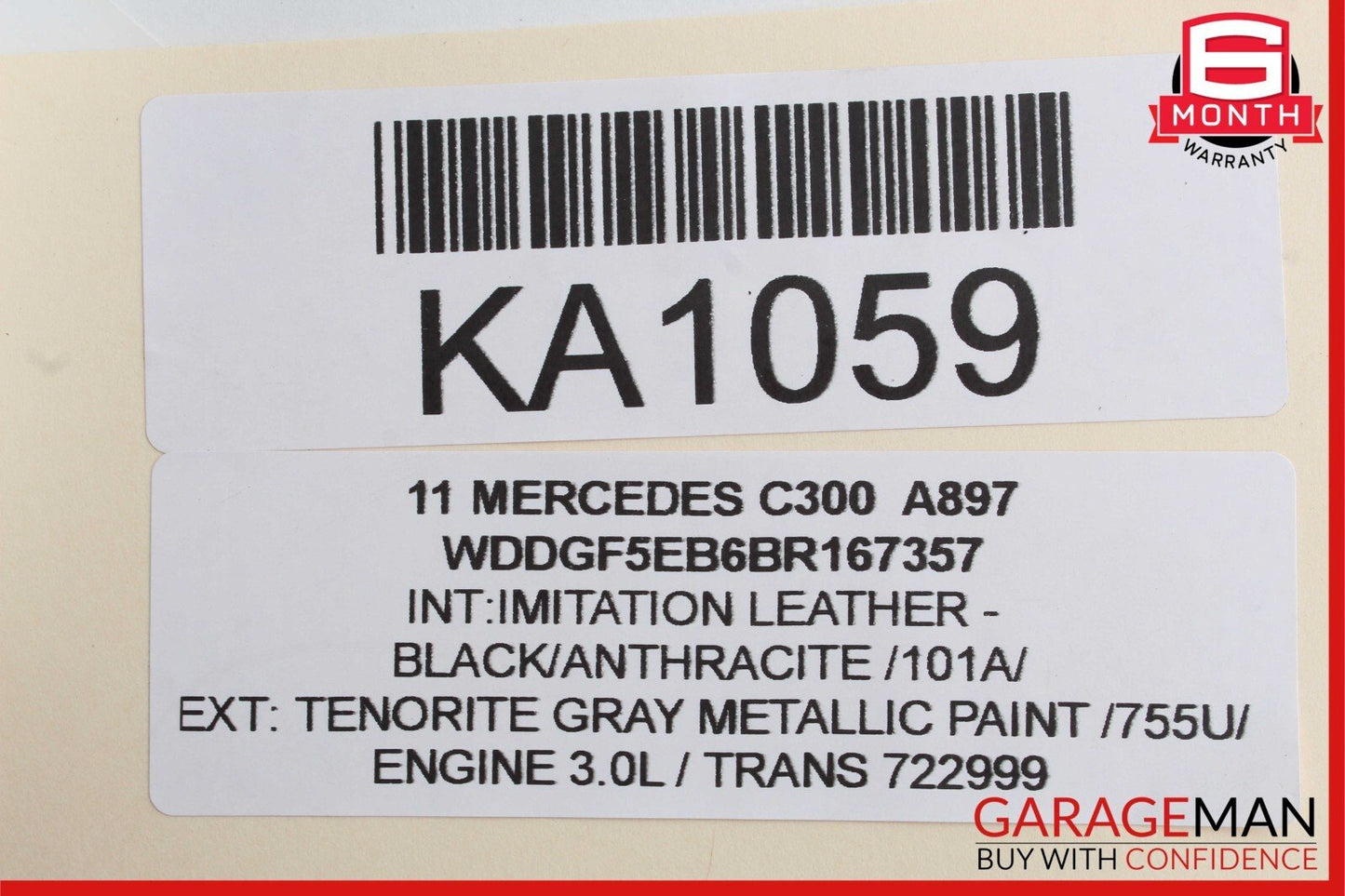08-17 Mercedes C300 GLK350 E400 A/C Air Conditioning Condenser Shroud Assembly