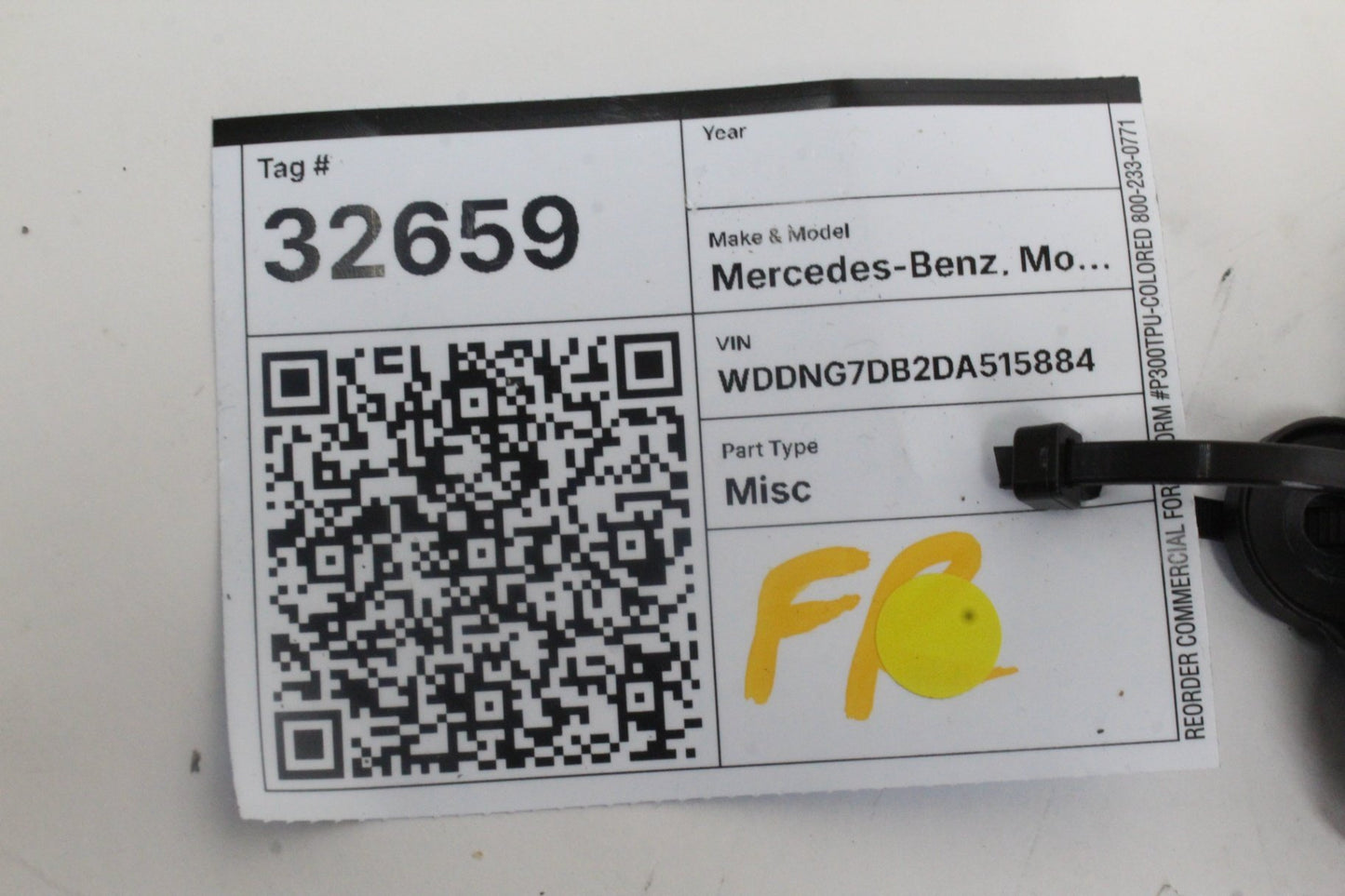 2007-2013 Mercedes-Benz S550 W221 Right Front Door Control Module 2219006304