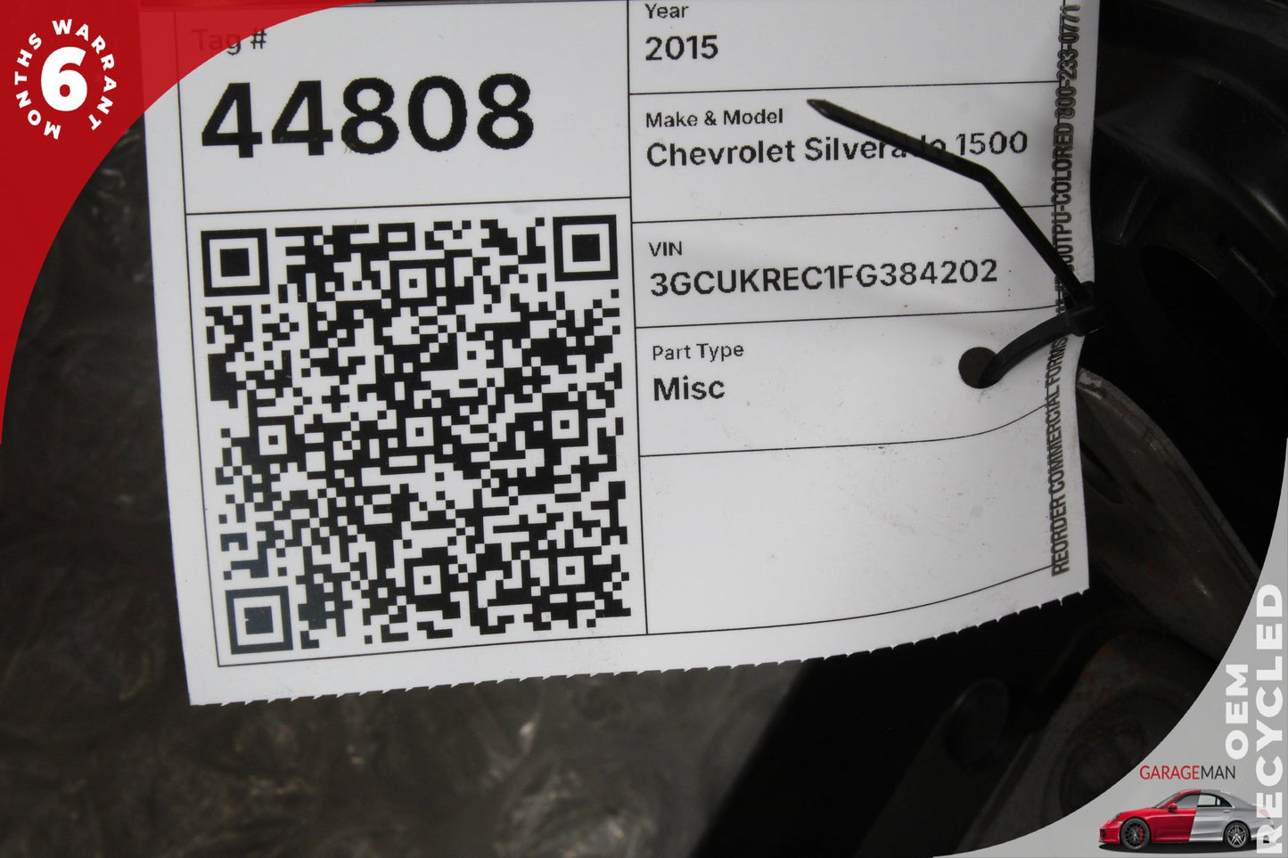 2014-2015 Chevrolet Silverado 1500 Front Center Console Jump Seat Armrest OEM