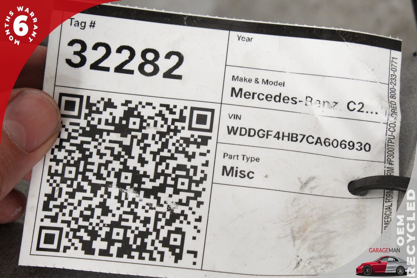 2012-2015 Mercedes-Benz C250 CDI C-Class W204 RWD 1.8L Sedan Automatic Transmission OEM