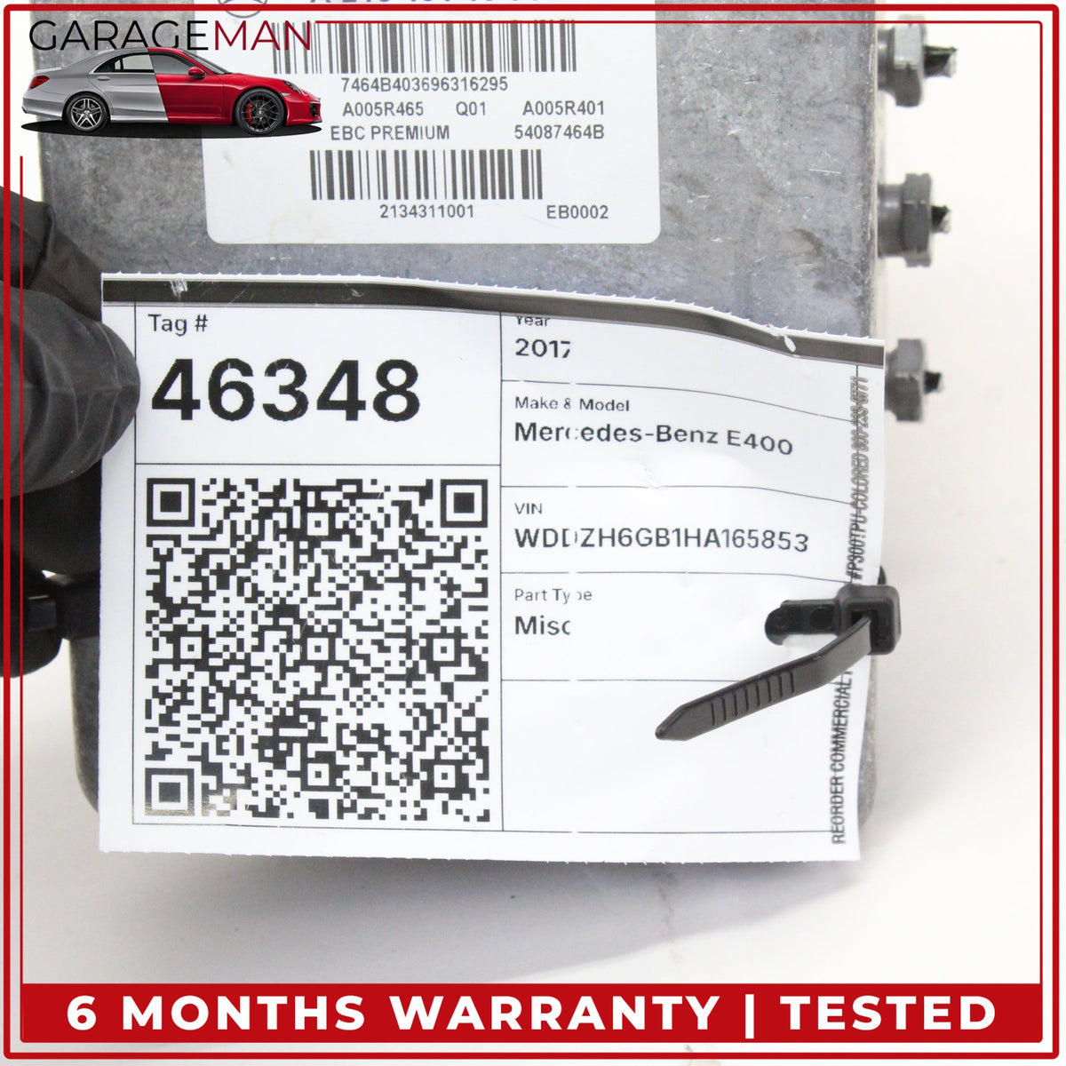 2017-2019 Mercedes-Benz E400 W213 Station Wagon ABS Anti Lock Brake Pump Module A2134311001