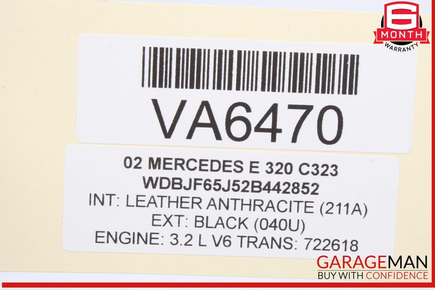 97-03 Mercedes W210 E320 E430 SRS Airbag Air Bag Sensor Safety Module OEM