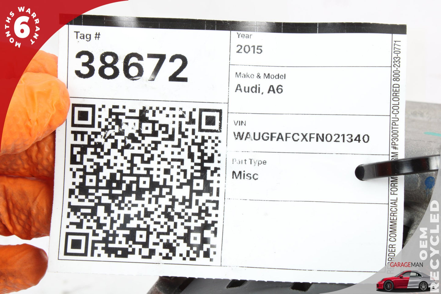 2012-2015 Audi A6 S6 Alternator Generator 150A 14V Valeo VW AG 06H903017S OEM