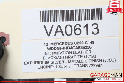 08-15 Mercedes W204 C250 C300 Front Right Passenger Side Dash Airbag OEM
