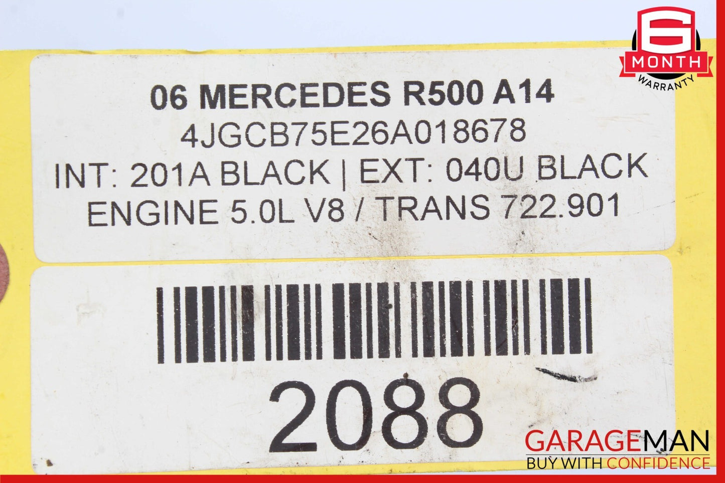 06-08 Mercedes W251 R500 GL450 ML500 Steering Wheel Airbag Air Bag OEM