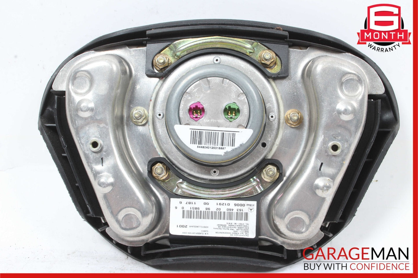 01-05 Mercedes W163 ML320 ML55 AMG Steering Wheel Airbag Air Bag Black