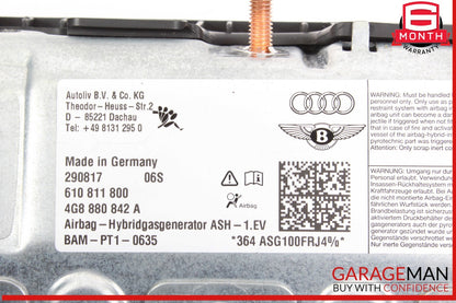 12-18 Audi A6 A7 Front Right Dashboard Panel Knee Airbag Air Bag 4G8880842A OEM