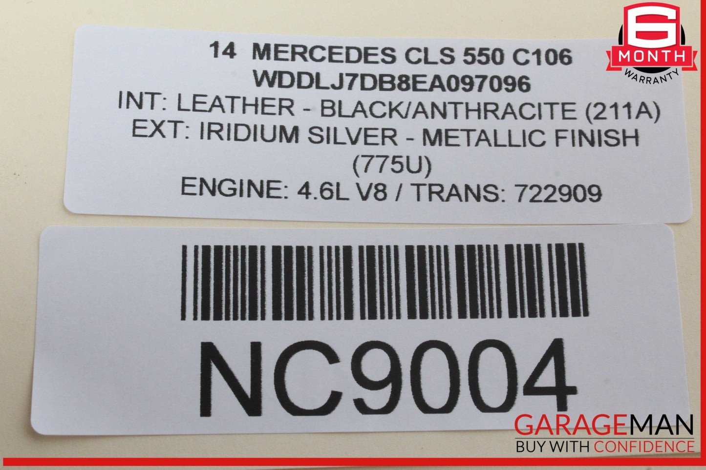 12-18 Mercedes W218 CLS500 CLS63 AMG Left Driver Side Knee Airbag Air Bag OEM