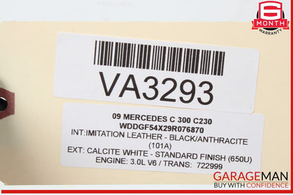 08-14 Mercedes W204 C300 C250 C350 Right Side Roof Curtain Airbag Air Bag OEM