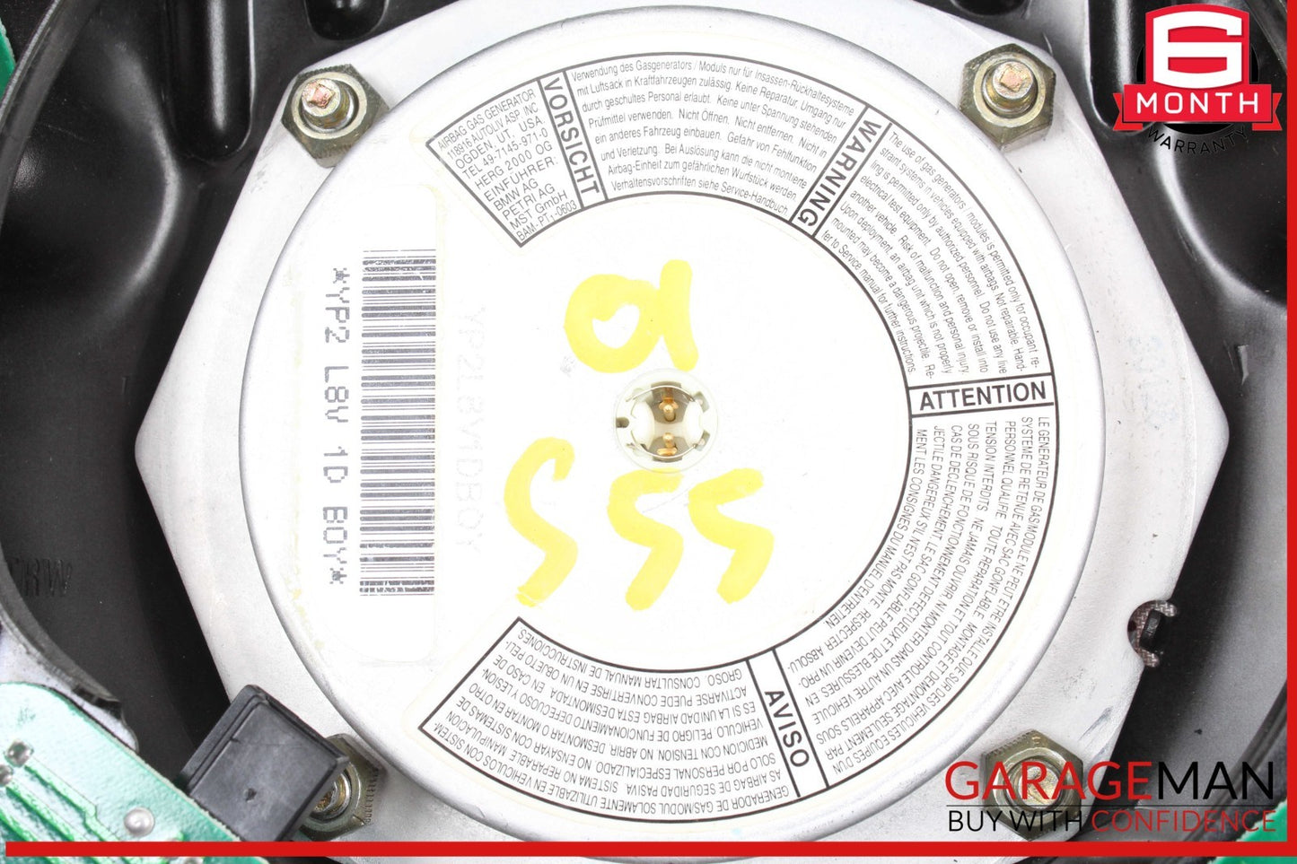 00-06 Mercedes W220 S55 CL55 AMG Steering Wheel Air Bag Airbag SRS OEM