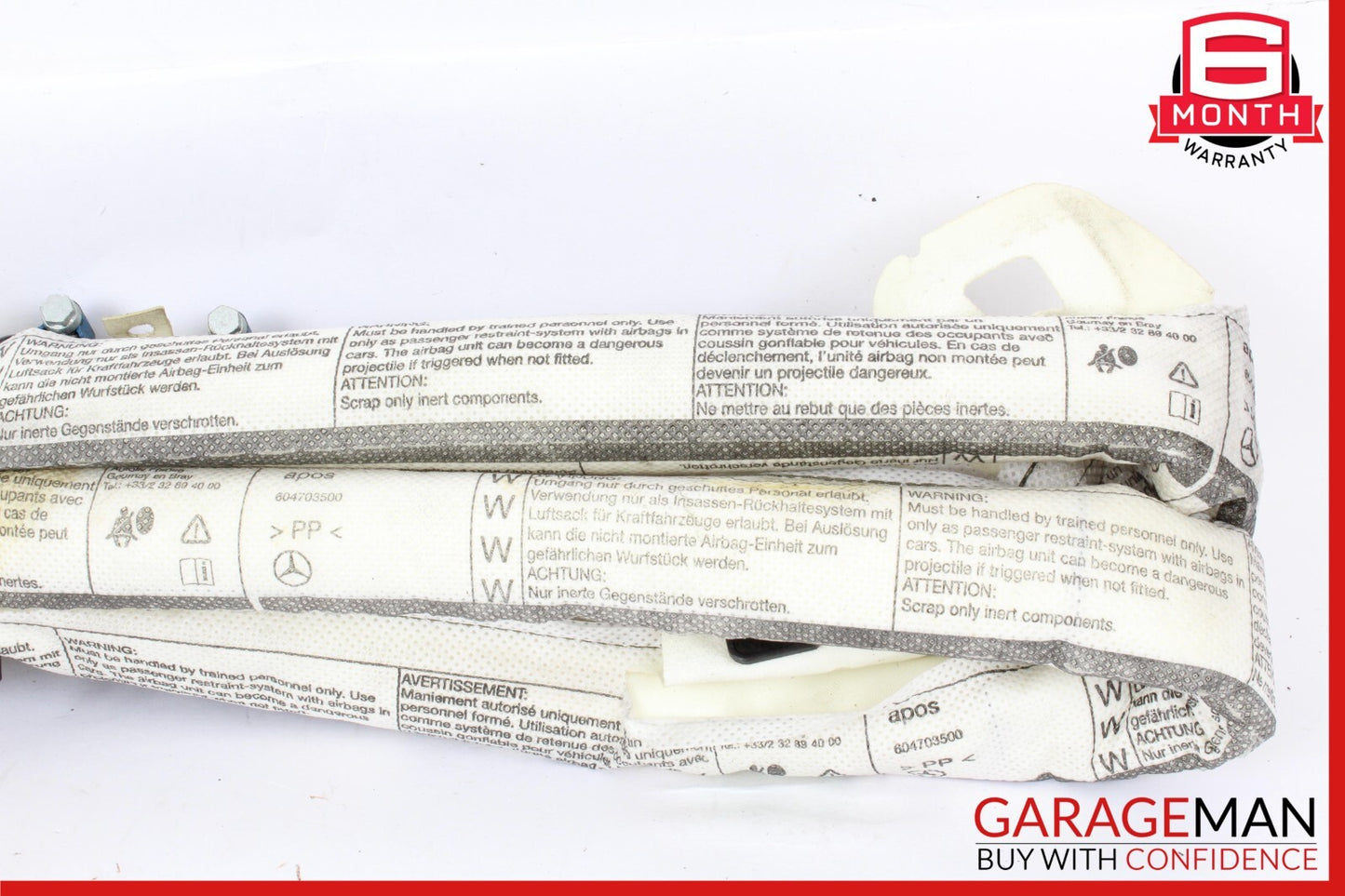 08-14 Mercedes W204 C300 4MATIC Right Side Roof Curtain Airbag Air Bag OEM