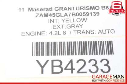 08-19 Maserati GranTurismo M145 Steering Wheel Air Bag Airbag Black OEM