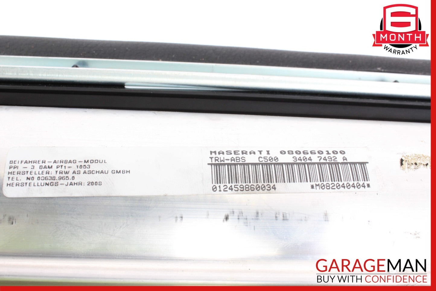 08-10 Maserati GranTurismo M145 Right Passenger Side Dash Airbag Air Bag OEM