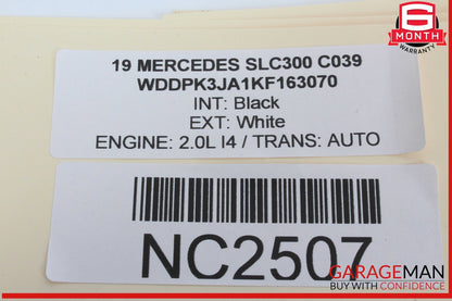 12-20 Mercedes R172 SLC300 SLK250 Left Driver Side Door Airbag 1728602502 OEM