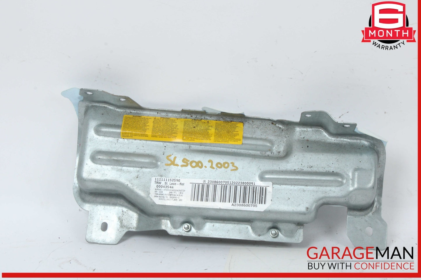 03-12 Mercedes R230 SL500 SL55 AMG Knee Airbag Air Bag Left Driver Side OEM