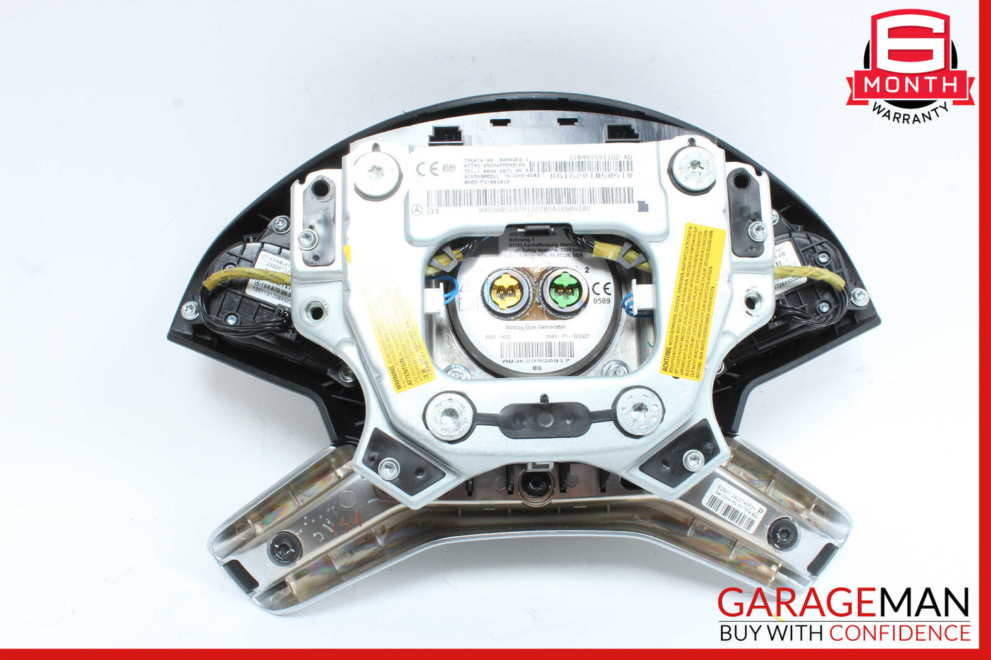 09-13 Mercedes X164 GL550 R350 ML350 Steering Wheel Airbag Air Bag Black OEM