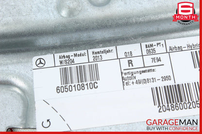 08-15 Mercedes W204 C250 GLK350 Front Right Side Seat Airbag Air Bag SRS Gray