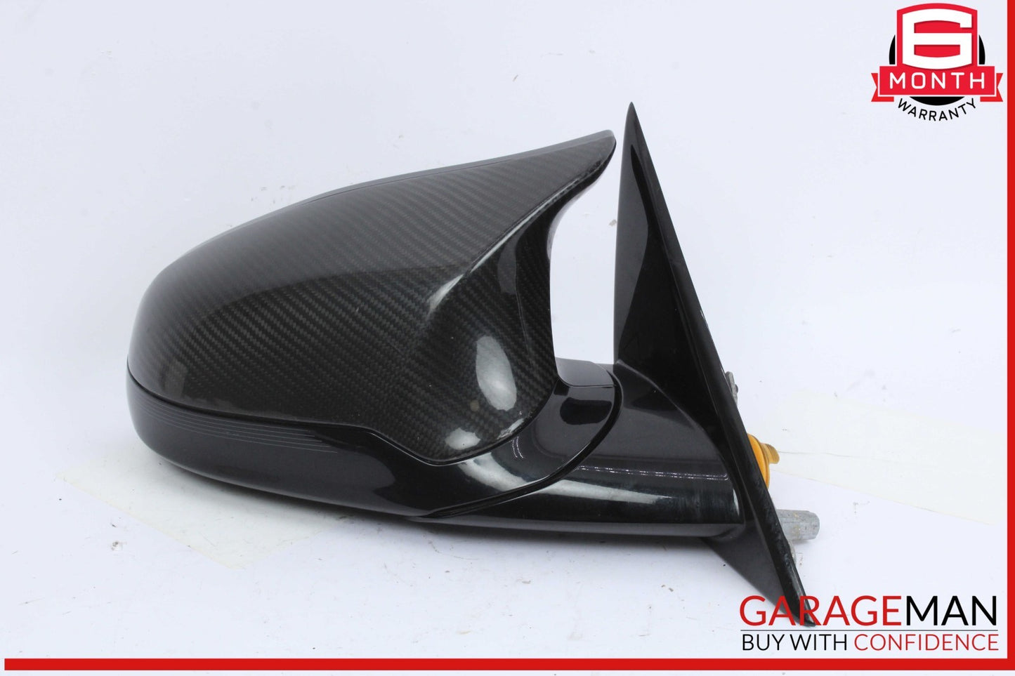 12-19 BMW M3 320i 330i Front Right Side View Door Mirror Black OEM