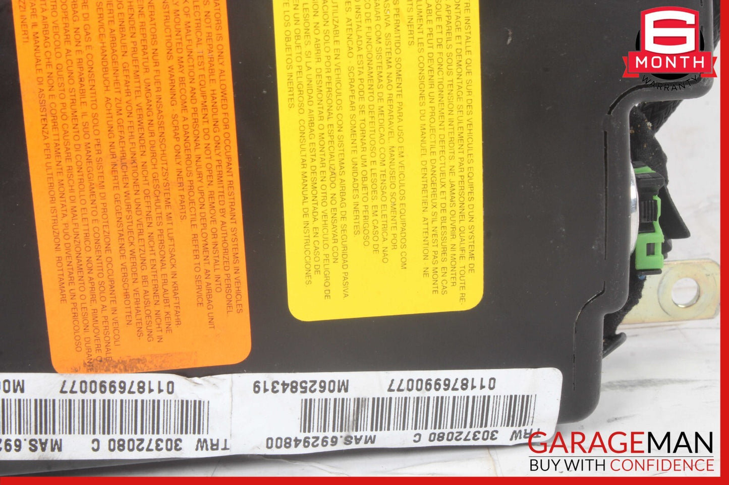 03-13 Maserati Quattroporte M139 Front Right Side Seat Airbag SRS OEM