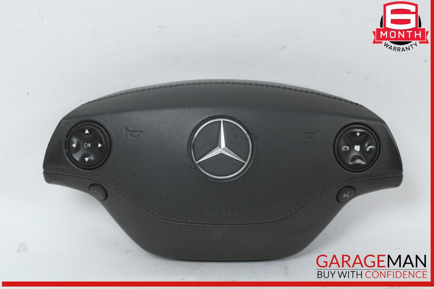 07-10 Mercedes W221 S550 S450 Steering Wheel Airbag Air Bag Assembly Black OEM