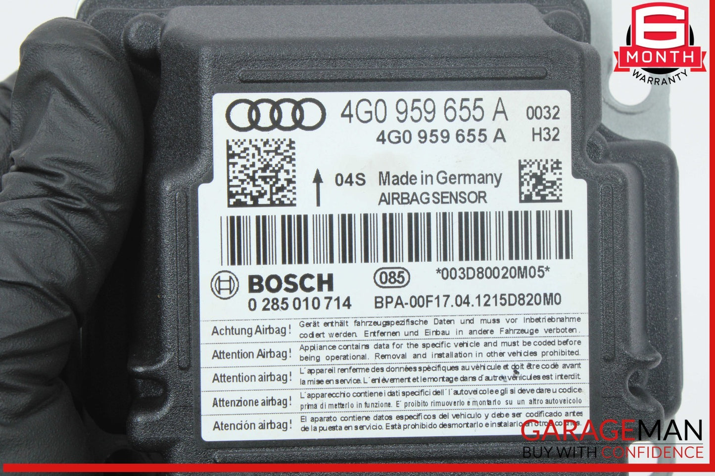 12-18 Audi A7 A6 SRS Safety Restraint Airbag Air Bag Control Module Unit OEM