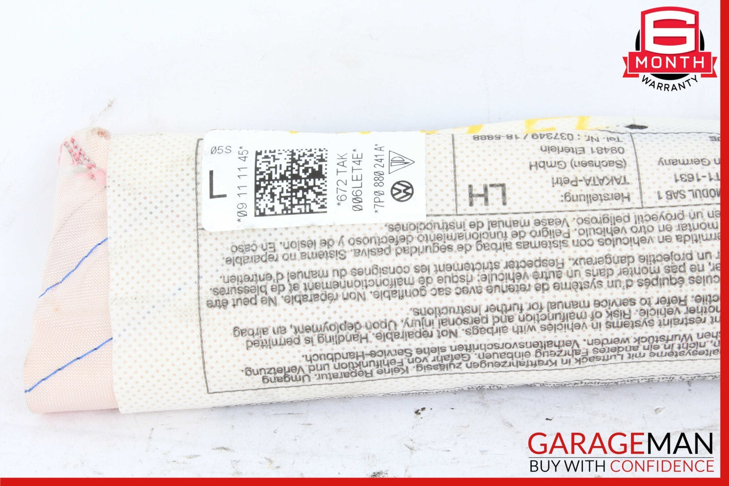 11-18 Porsche Cayenne Front Left Driver Side Seat Airbag 7P0880241 OEM