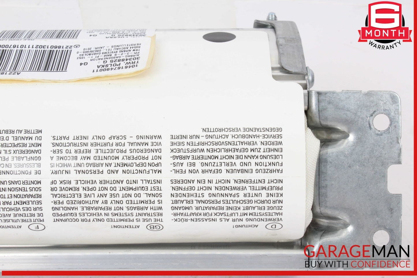 07-14 Mercedes W221 S550 CL500 Front Right Dash Dashboard Airbag Air Bag OEM