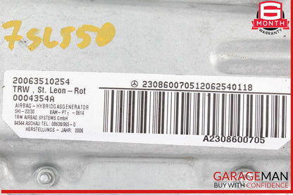 03-12 Mercedes R230 SL550 SL55 AMG Knee Airbag Air Bag Left Driver Side OEM