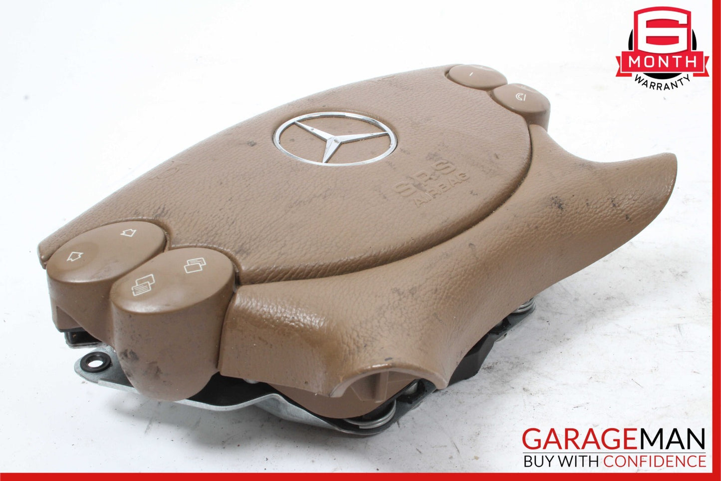 03-12 Mercedes E350 E550 SL500 Steering Wheel Airbag Air Bag Assembly Brown