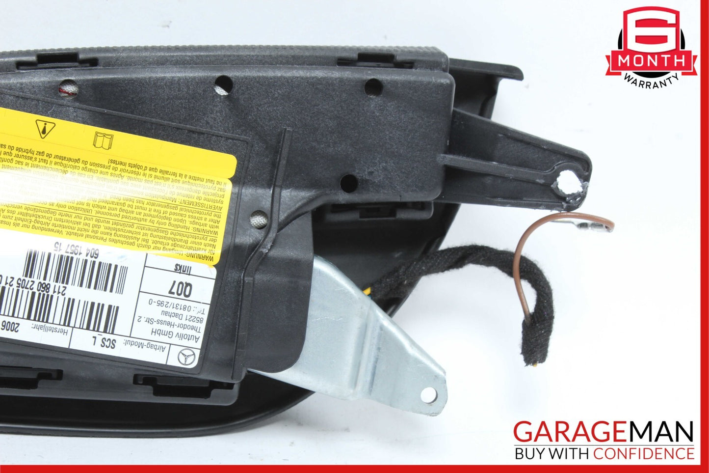 03-11 Mercedes W211 E350 E550 CLS550 Front Left Driver Side Airbag Air Bag Black