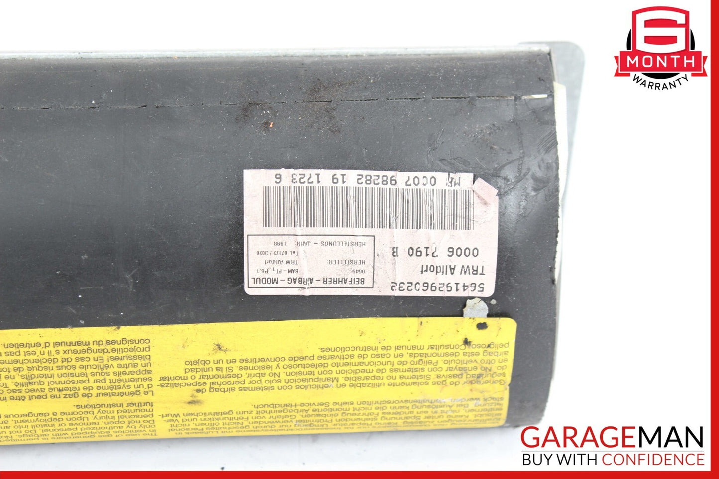 97-04 Mercedes R170 SLK230 SLK320 E320 Dashboard Right Side Airbag Air Bag OEM