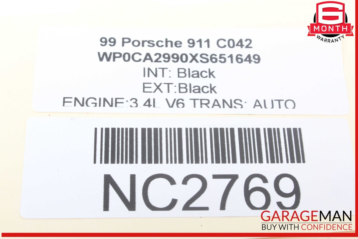 97-04 Porsche 911 996 Boxster 986 Front Right Passenger Side Door Airbag Air Bag