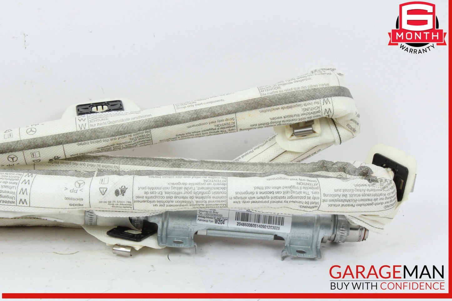 08-14 Mercedes W204 C300 C250 C350 Right Side Roof Curtain Airbag Air Bag OEM