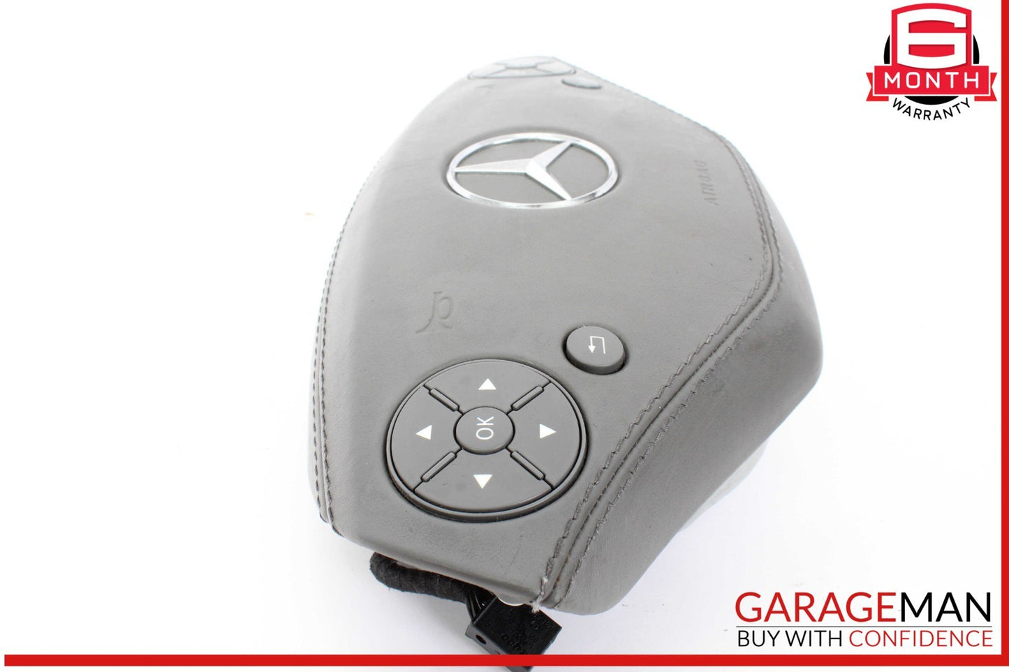 10-14 Mercedes W221 S550 CL550 Steering Wheel Airbag Air Bag Gray OEM