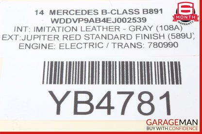 11-18 Mercedes W242 W246 B-Class Front Left Seat Airbag A2468601302