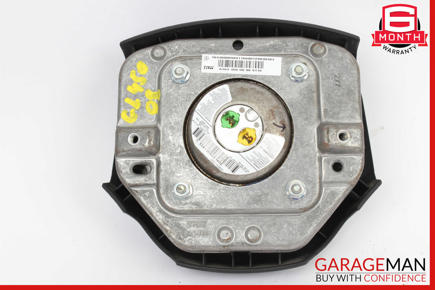 06-08 Mercedes GL450 R350 ML350 ML63 AMG Steering Wheel Airbag Air Bag Grey