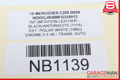 10-17 Mercedes W204 C350 C250 Coupe Quarter Airbag Air Bag Rear Left Side OEM