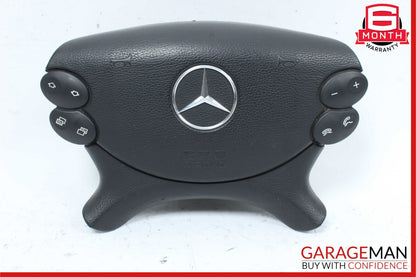 03-12 Mercedes W209 CLK55 AMG SL500 Steering Wheel Airbag Air Bag Black OEM