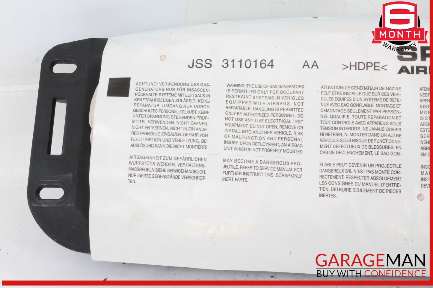 08-15 Mercedes W204 C250 C300 Front Right Passenger Side Dash Airbag