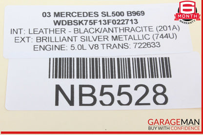 03-12 Mercedes R230 SL500 G500 G55 AMG Steering Wheel Airbag Air Bag OEM