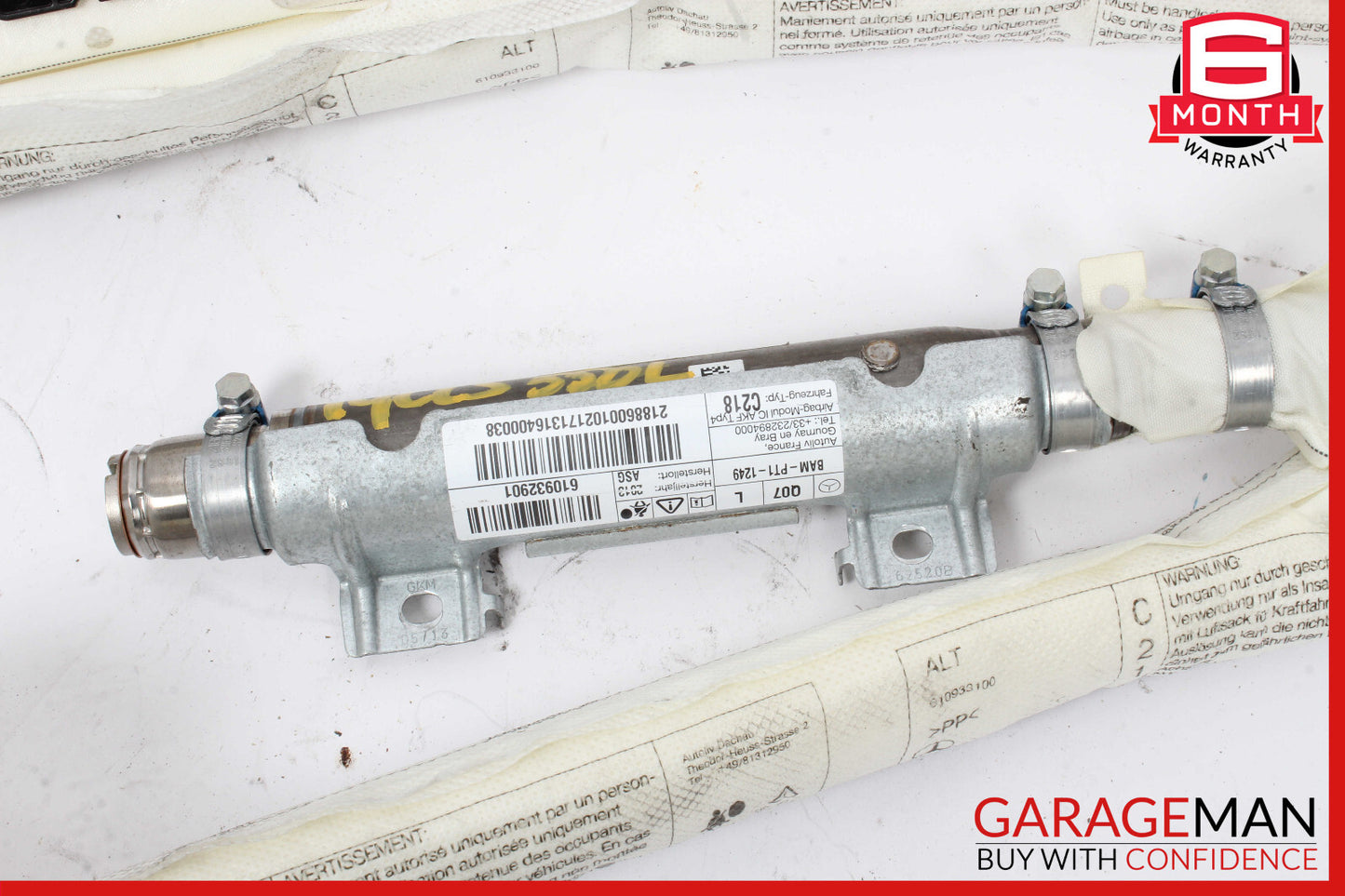 12-18 Mercedes W218 CLS550 CLS400 Roof Curtain Air Bag Left Driver Side OEM