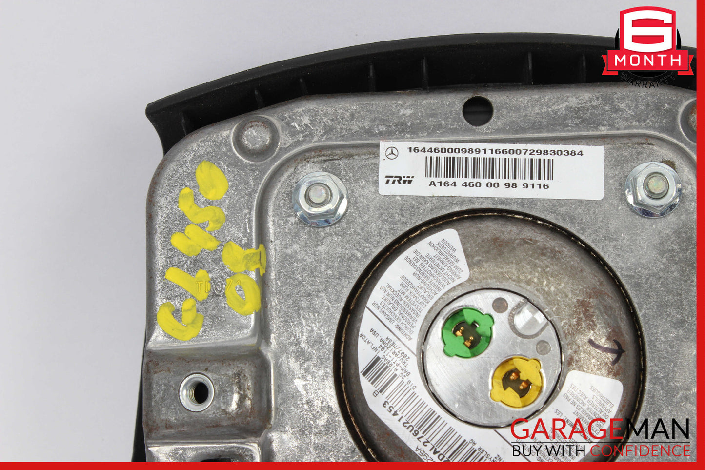06-08 Mercedes GL450 R350 ML350 ML63 AMG Steering Wheel Airbag Air Bag Grey