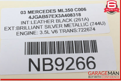 01-05 Mercedes W163 ML350 ML55 Steering Wheel Airbag Air Bag 1634600298 OEM