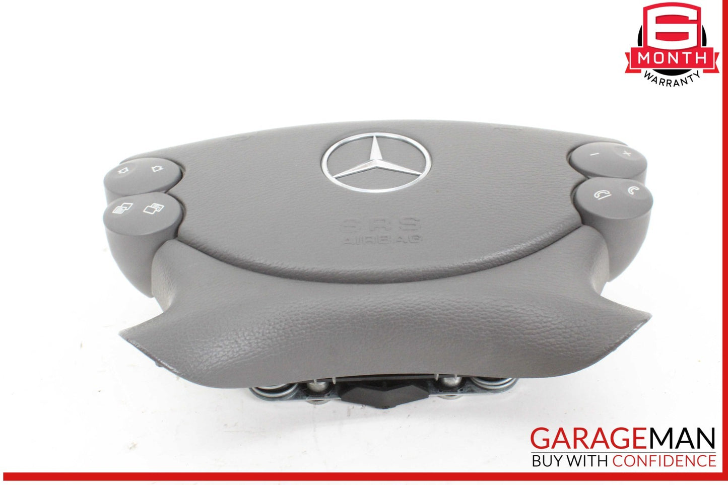 03-12 Mercedes W211 E350 Front Left Side Steering Wheel Airbag Air Bag Gray OEM