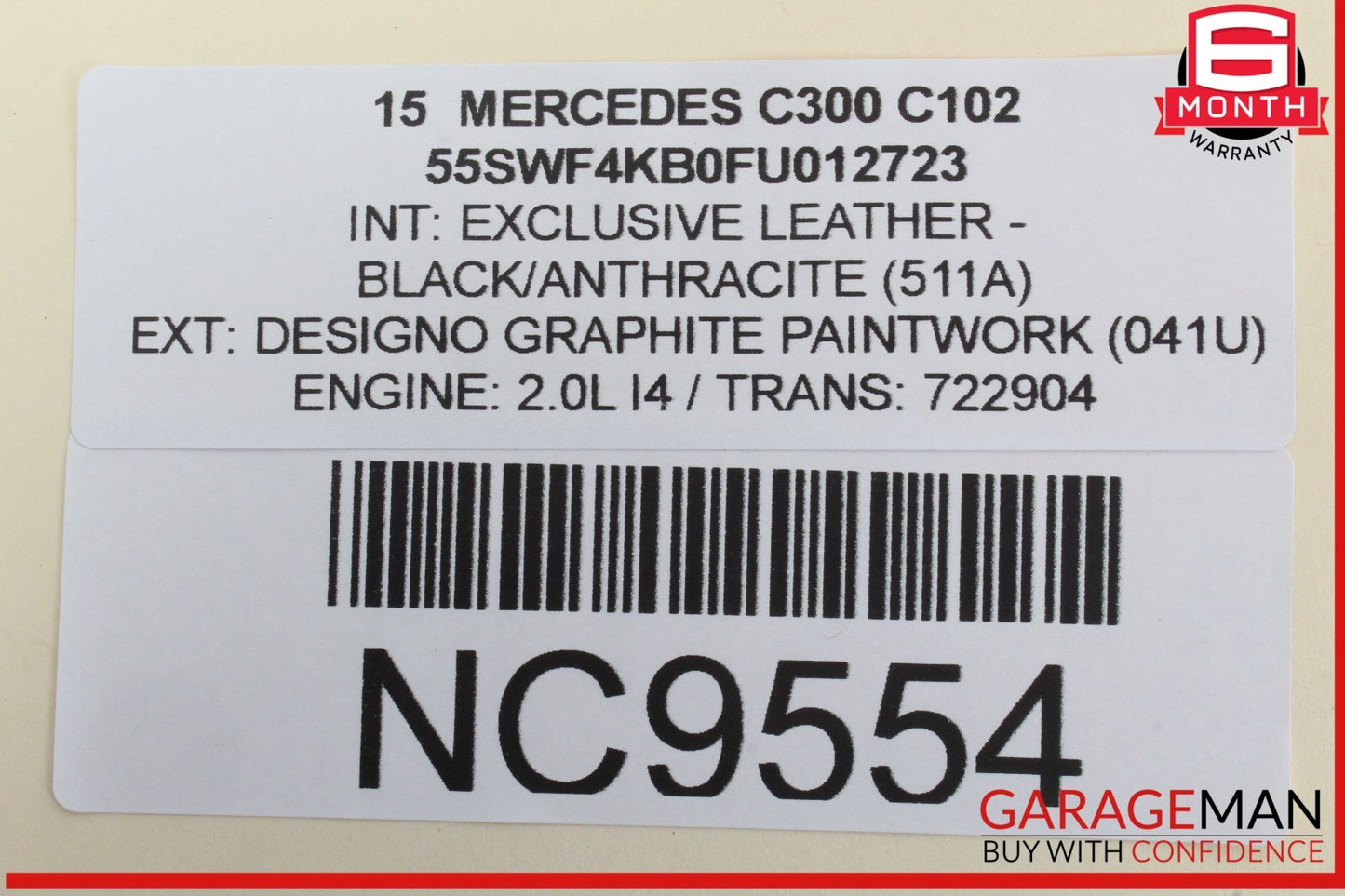 15-20 Mercedes W205 C300 Front Right Side Dashboard Dash Air Bag Airbag OEM