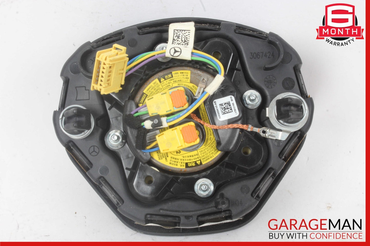 12-17 Mercedes C250 GLK350 E550 C300 E63 Steering Wheel Airbag Air Bag Black OEM