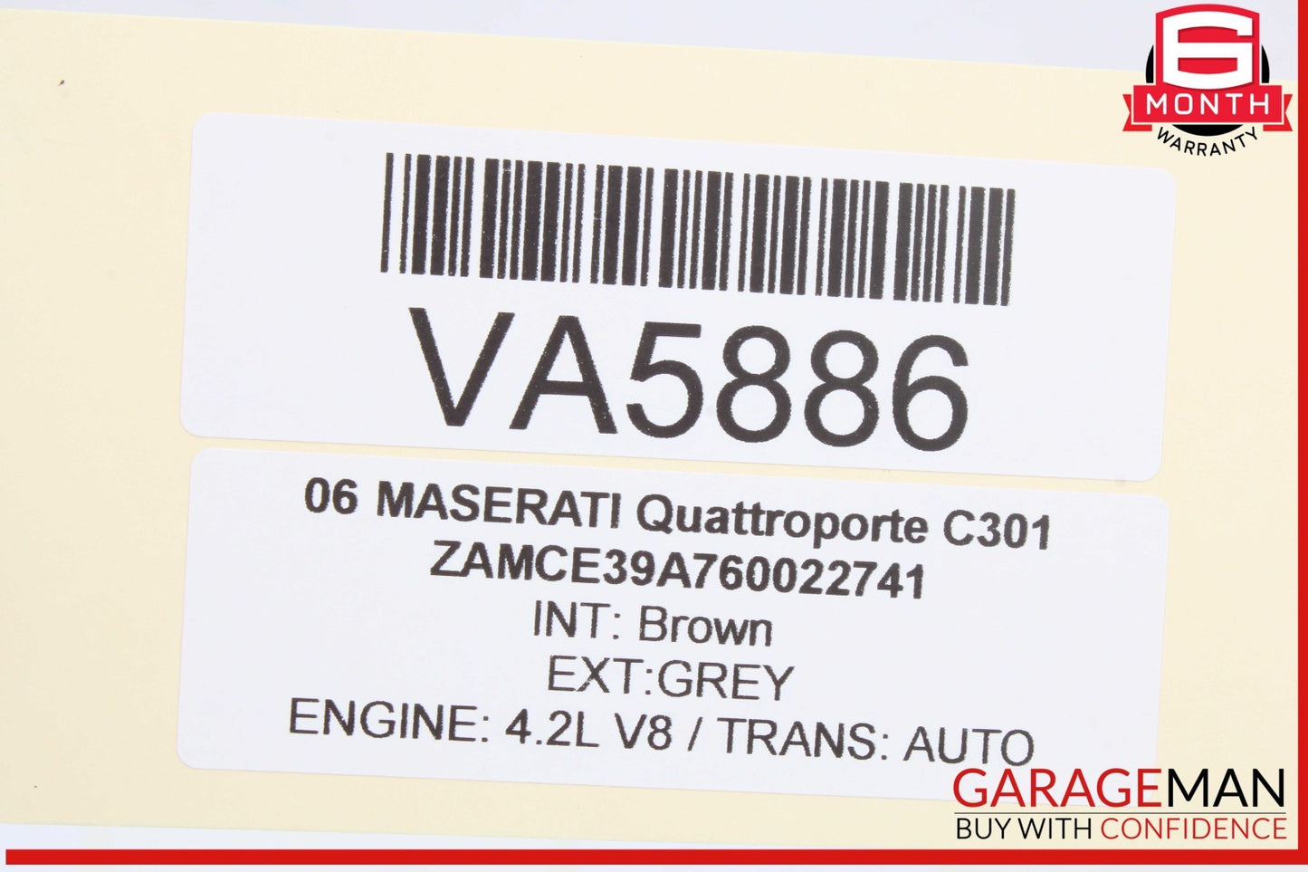 03-13 Maserati Quattroporte M139 Airbag Air Bag SRS Control Module Unit OEM