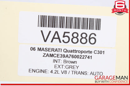 03-13 Maserati Quattroporte M139 Airbag Air Bag SRS Control Module Unit OEM