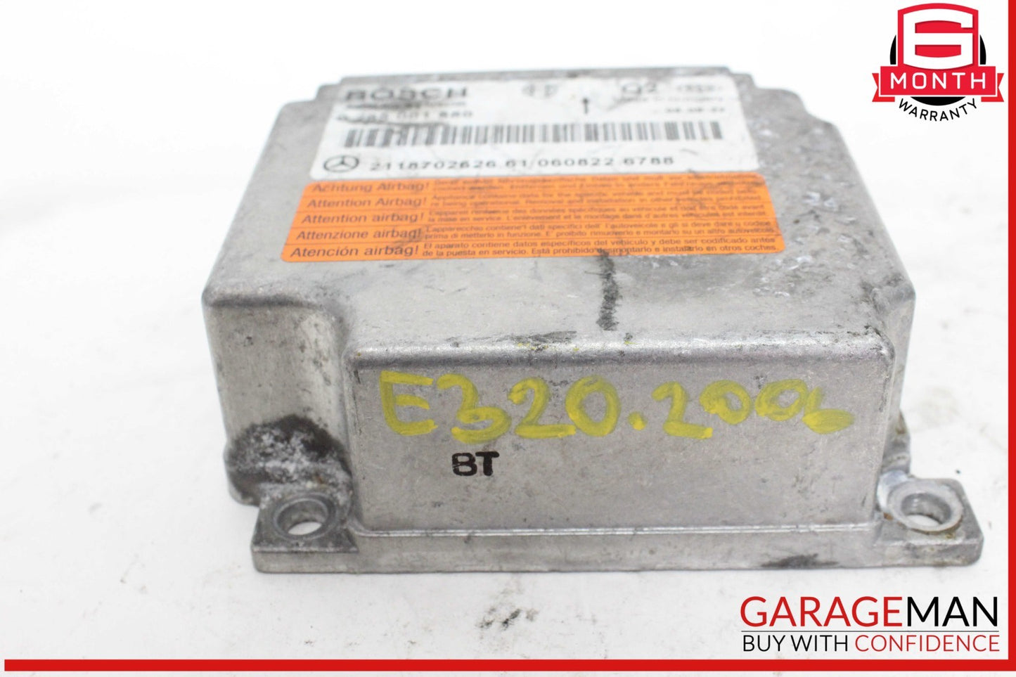 03-11 Mercedes W211 E320 CDI Airbag Air Bag Sensor SRS Control Module Unit OEM